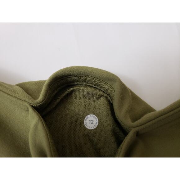 Lululemon Groove Womens Pants Size 12 Super-High-Rise Flared Nulu Bronze Green - Picture 7 of 7